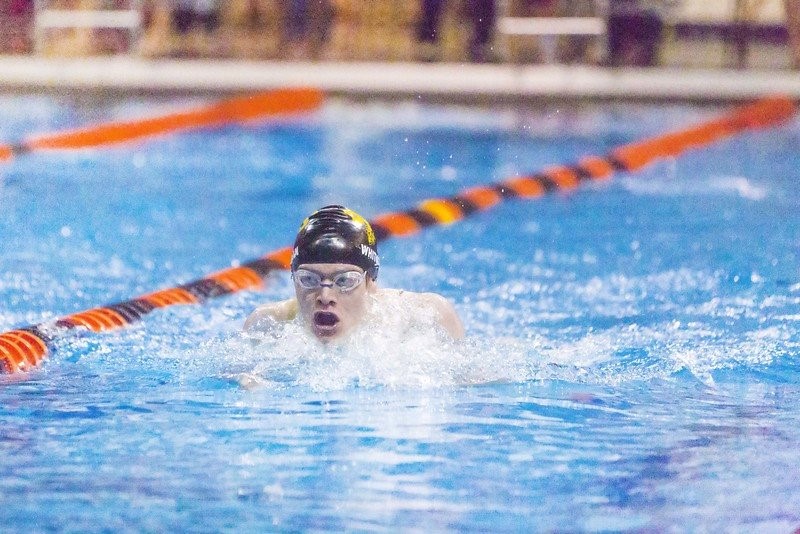 PHS student athlete swimming