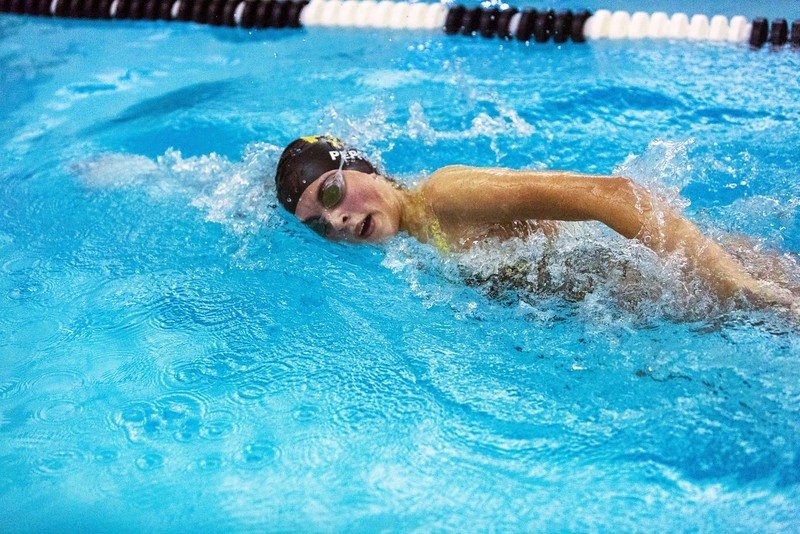 PHS student athlete swimming