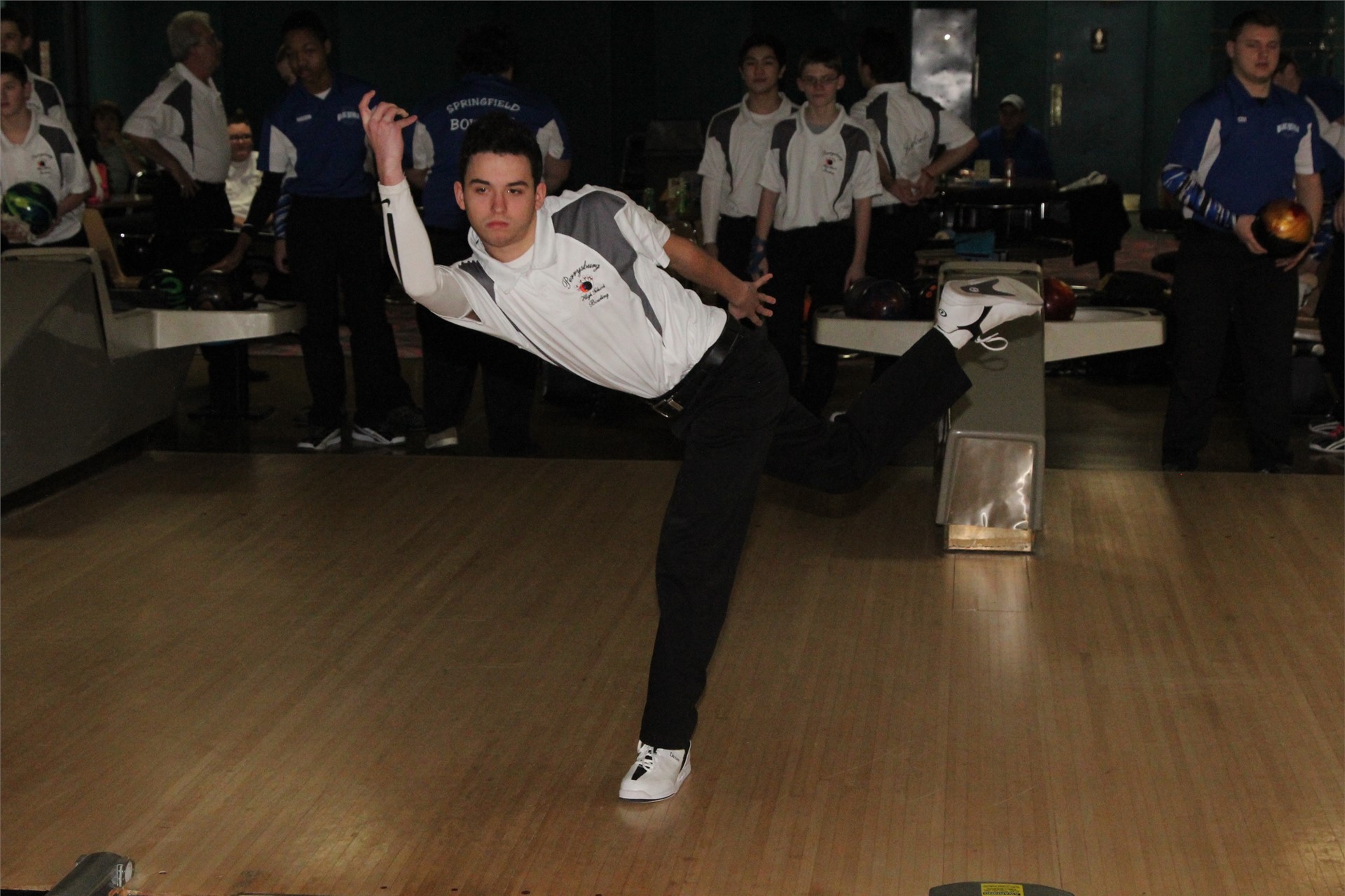 PHS student athlete bowling at a competition