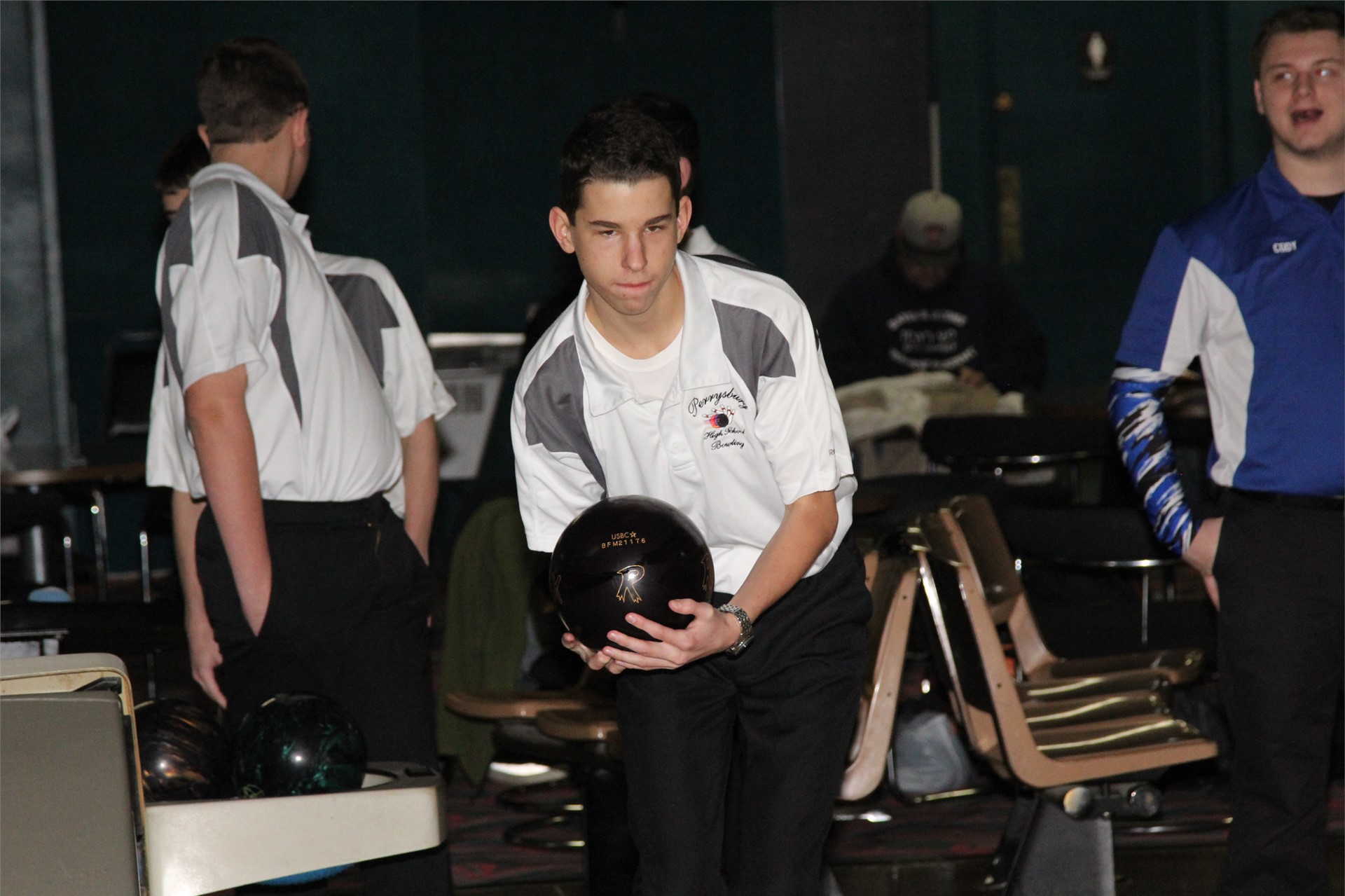 PHS student athlete bowling at a competition