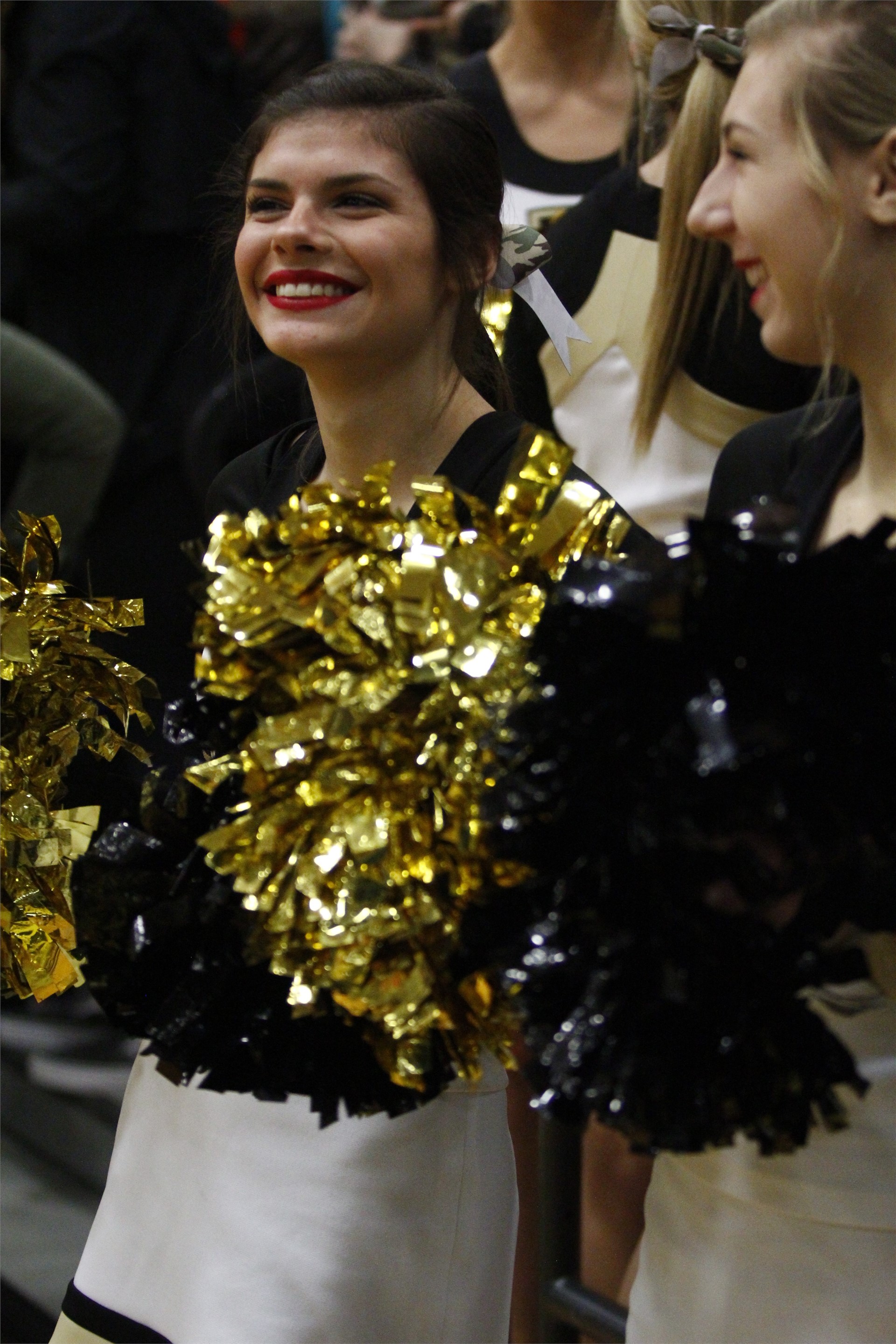 PHS cheerleader performing at a game