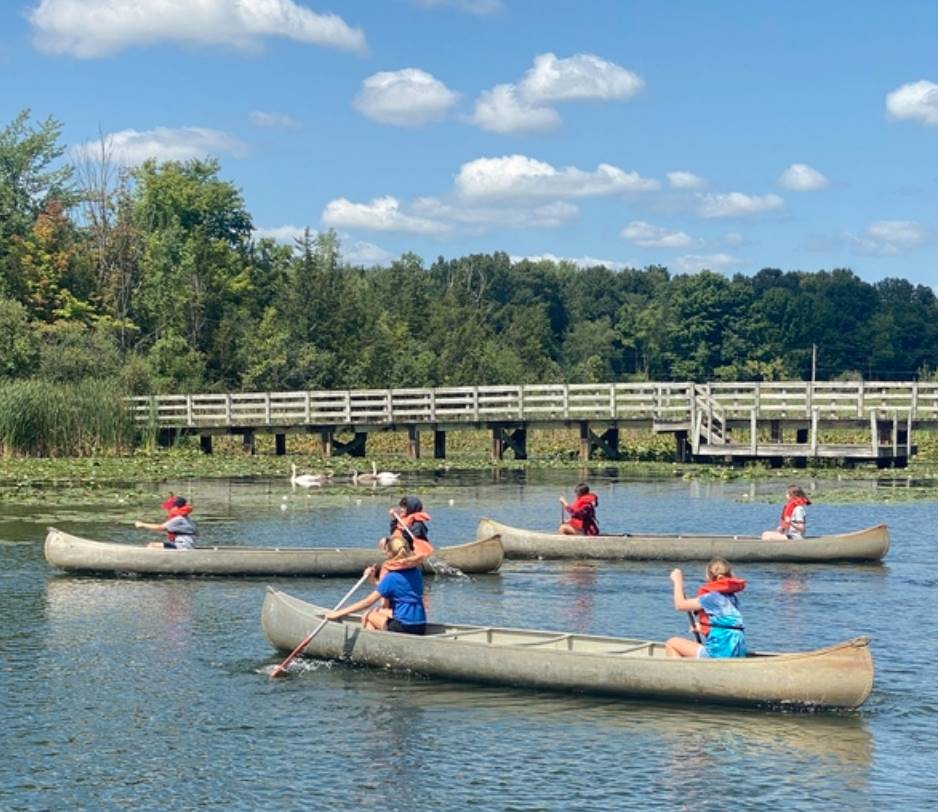 Canoeing at 6th Grade Camp 