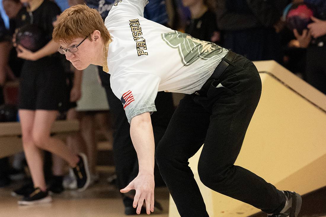 student bowling